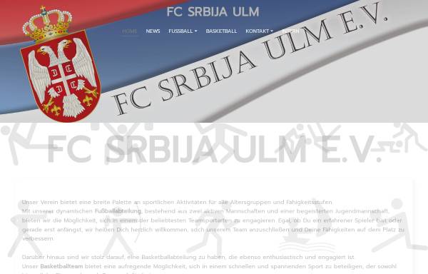 Vorschau von www.fc-srbija-ulm.de, FC-Srbija-Ulm e.V.