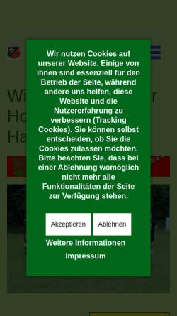 Vorschau der mobilen Webseite www.sv-hasel.de, Sportverein Hasel