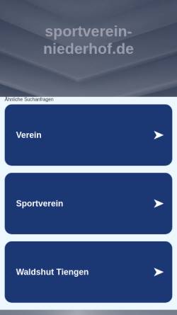 Vorschau der mobilen Webseite www.sportverein-niederhof.de, Sportverein Niederhof e.V.