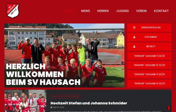 Vorschau von svhausach.de, SV Hausach - Fußball im Kinzigtal