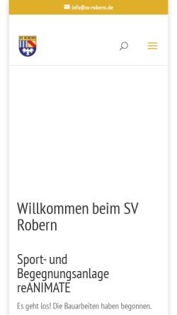 Vorschau der mobilen Webseite www.sv-robern.de, SV Robern e.V. 1949