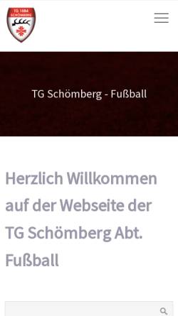 Vorschau der mobilen Webseite www.tgschoemberg.de, TG Schömberg - Abteilung Fussball