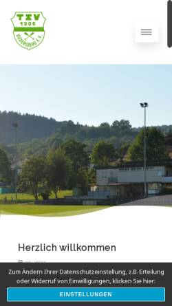 Vorschau der mobilen Webseite tsv-rudersberg.de, TSV 1905 Rudersberg e.V.