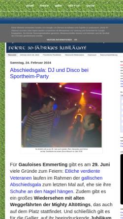 Vorschau der mobilen Webseite www.gallier-emmerting.de, Gauloises Emmerting