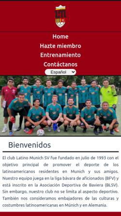 Vorschau der mobilen Webseite www.latino-munich.de, Latino Munich SV e.V.