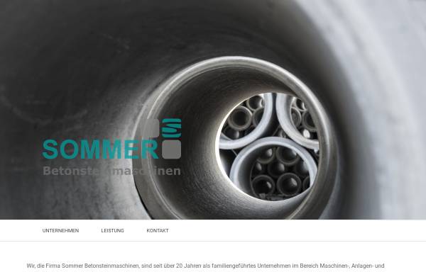 Vorschau von www.sommer-betonsteinmaschinen.de, Sommer Betonsteinmaschinen, Inh. Dieter Sommer
