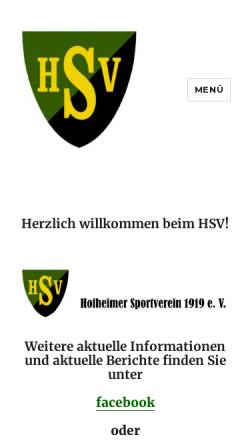 Vorschau der mobilen Webseite www.sv-hofheim.de, SV Hofheim