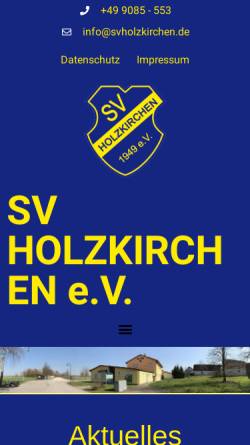 Vorschau der mobilen Webseite www.svholzkirchen.de, SV Holzkirchen 1949 e.V.