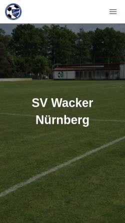 Vorschau der mobilen Webseite www.svwacker1919.de, SV Wacker Nürnberg 1919