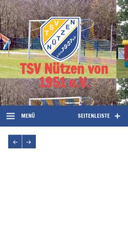 Vorschau der mobilen Webseite tsvnuetzen.de, TSV Nützen von 1951 e.V.