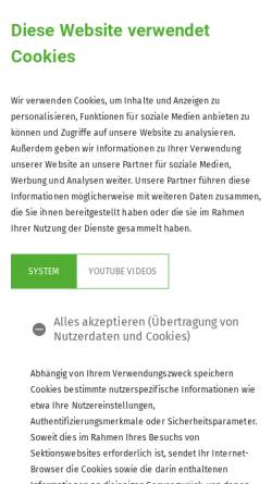 Vorschau der mobilen Webseite www.dav-mainz.de, DAV Sektion Mainz