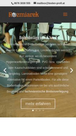 Vorschau der mobilen Webseite www.boden-profi.at, Bodenleger Rozmiarek KEG