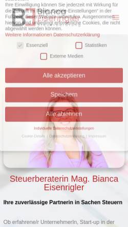 Vorschau der mobilen Webseite www.eisenrigler.at, Eisenrigler - Isoliertechnik