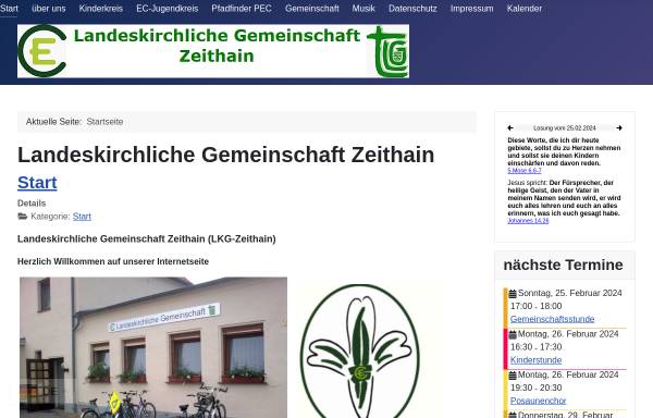 Vorschau von www.ec-zeithain.de, EC-Jugendarbeit Zeithain