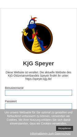Vorschau der mobilen Webseite www.kjg-speyer.de, KjG Diözesanverband Speyer