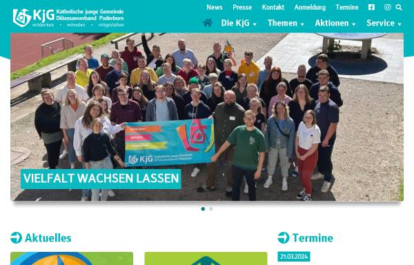 Vorschau von www.kjg-paderborn.de, KJG Diözesanverband Paderborn