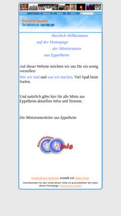 Vorschau der mobilen Webseite www.ministranten-eppelheim.wg.am, Die Minis Eppelheim