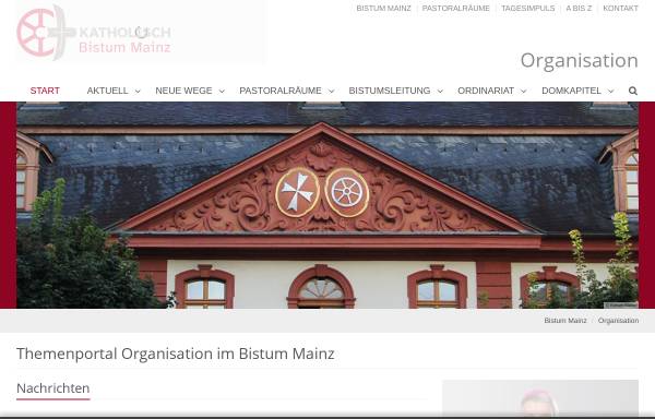 Vorschau von bistummainz.de, Portal für MinistrantInnen im Bistum Mainz