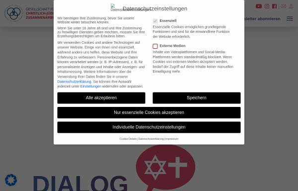 Vorschau von www.gcjz-berlin.de, Berlin - Gesellschaft für Christlich-Jüdische Zusammenarbeit