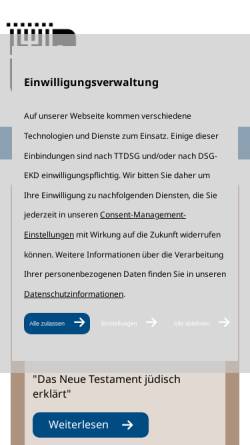 Vorschau der mobilen Webseite www.ikj-berlin.de, Institut Kirche und Judentum