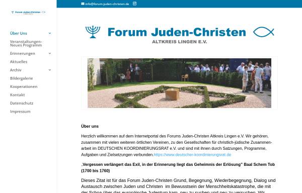 Vorschau von www.judentum-christentum.de, Altkreis Lingen - Forum Juden-Christen