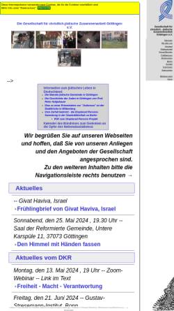 Vorschau der mobilen Webseite www.gcjz-goettingen.de, Göttingen - Gesellschaft für christlich-jüdische Zusammenarbeit