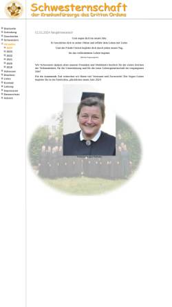 Vorschau der mobilen Webseite www.schwesternschaft-dritter-orden.de, Schwesternschaft der Krankenfürsorge des Dritten Ordens