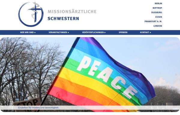 Vorschau von www.missionsaerztliche-schwestern.org, Katholische Missionsärztliche Schwestern Deutschland