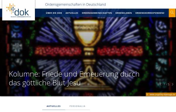 Vorschau von www.orden.de, orden.de - Ordensgemeinschaften in Deutschland