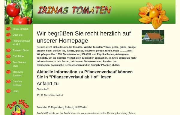 Vorschau von www.irinas-tomaten.de, Irinas Tomaten