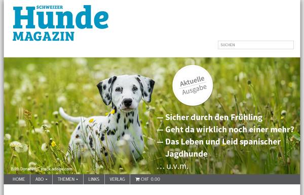 Vorschau von www.hundemagazin.ch, Schweizer Hunde Magazin
