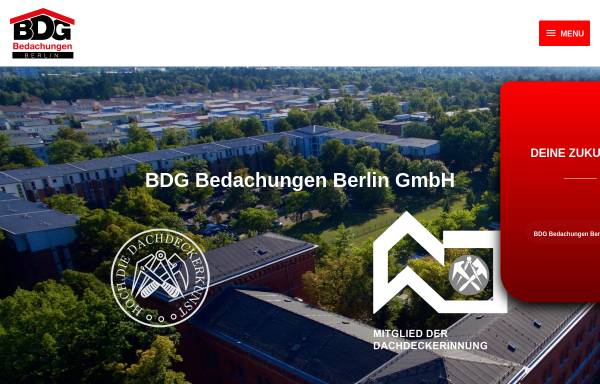 Vorschau von www.bdg-bedachungen.de, BDG Bedachung GmbH