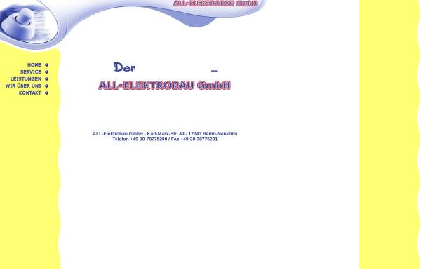 Vorschau von www.all-elektrobau.de, ALL - Elektrobau GmbH