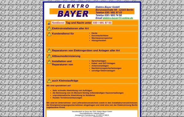 Vorschau von notdienst-elektrobayer.de, Elektro-Bayer GmbH