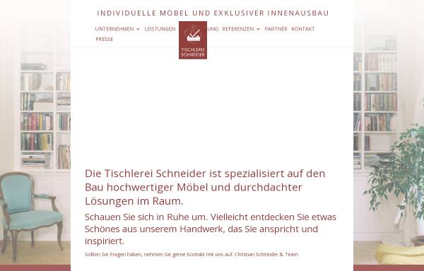 Tischlerei Schneider - Möbel- und Innenausbauten