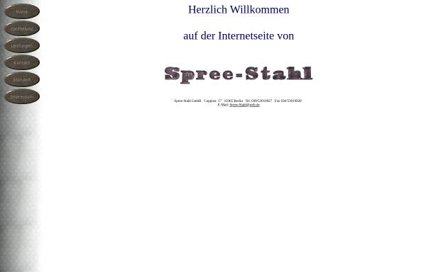 Vorschau von www.spree-stahl.de, Spree-Stahl GmbH