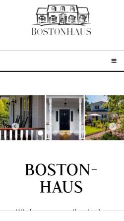 Vorschau der mobilen Webseite www.bostonhaus.de, Boston Haus Baumanagement GmbH
