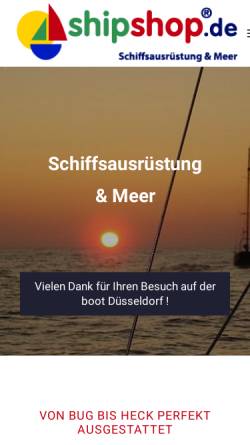 Vorschau der mobilen Webseite www.shipshop.de, Shipshop, Georg Seifert