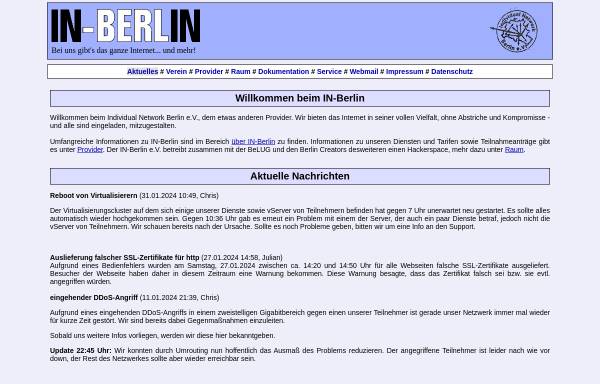 IN-Berlin im Web - Individual Network Berlin e.V.,