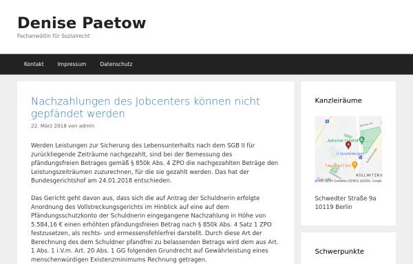Vorschau von www.kanzlei-paetow.de, Paetow Denise
