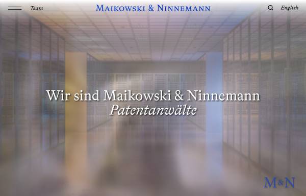 Patentanwälte Maikowski & Ninnemann