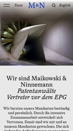 Patentanwälte Maikowski & Ninnemann