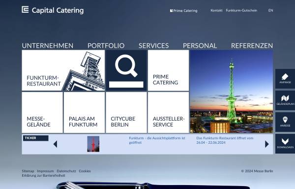 Vorschau von www.capital-catering.de, Capital Catering