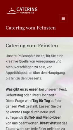 Vorschau der mobilen Webseite www.catering-vom-feinsten.de, Catering vom Feinsten