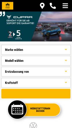 Vorschau der mobilen Webseite autohaus-berolina.de, Autohaus Berolina