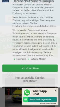Vorschau der mobilen Webseite www.autohaus-reisinger.de, Autohaus Reisinger GmbH
