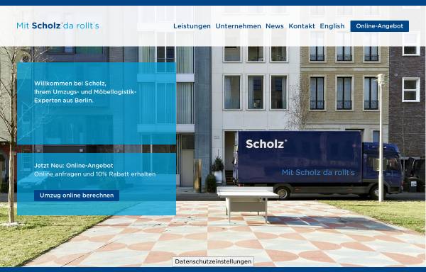 Vorschau von www.scholztransport.de, Scholztransport Umzüge und Logistik GmbH