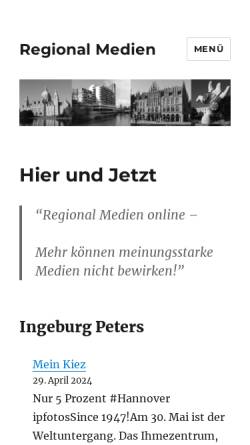 Vorschau der mobilen Webseite www.city-zeitung.de, City-Zeitung
