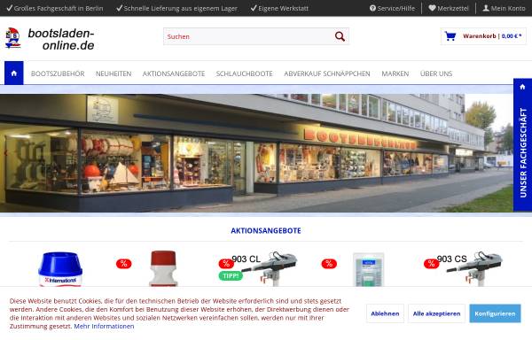 Vorschau von www.bootsladen-online.de, Bootsladen-Online