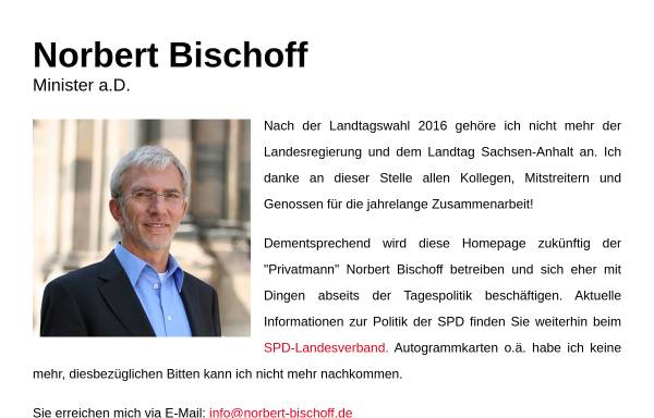 Vorschau von www.norbertbischoff.de, Bischoff, Norbert (MdL)